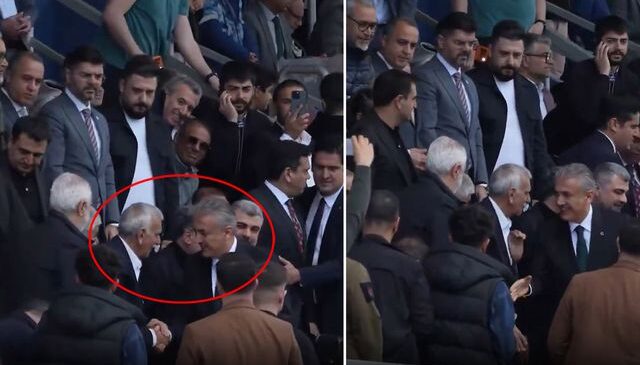 Ahmet Türk, yerine kayyum olarak atanan valiyle yan yana maç izledi