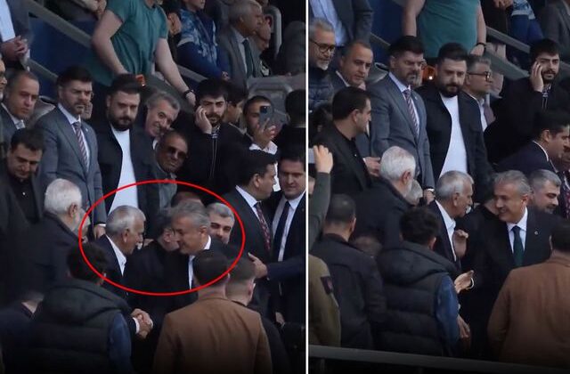 Ahmet Türk, yerine kayyum olarak atanan valiyle yan yana maç izledi