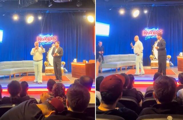 Ajdar, sahnede seyircilere sinirlendi: Hadi yuh çekin, çekin lan