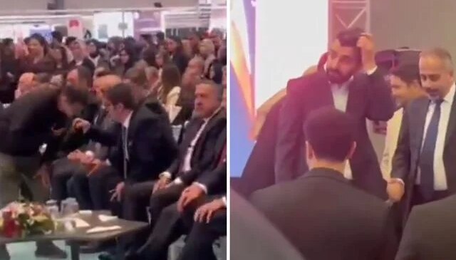 AK Parti İl Başkanı sahneye çağrılırken anons krizi! Bakan Yardımcısı, anında müdahale etti