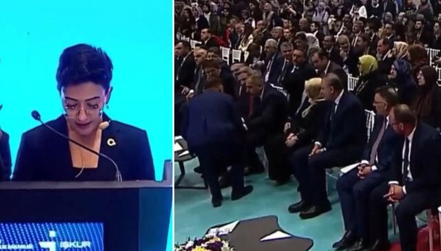 AK Partili başkanı kızdıran anons! Israrlara rağmen sahneye çıkmadı