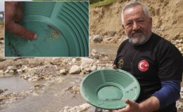İlçeye gelip gram gram altın arıyorlar! Günde 5 gram bulan var