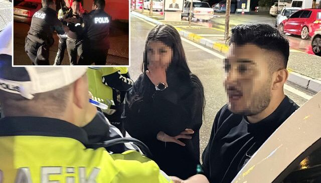 Polise önce yalvardı, sonra küfürler yağdırıp kaçtı