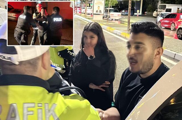 Polise önce yalvardı, sonra küfürler yağdırıp kaçtı