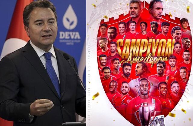 Ali Babacan’dan Amedspor’a tebrik