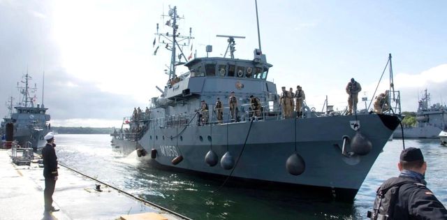 Alman mayın arama gemisi Fulda, muhtemel Hürmüz Boğazı görevi için yola çıktı