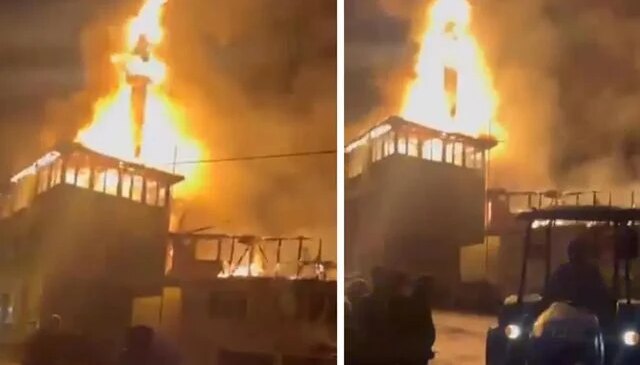 Bartın’da evde çıkan yangın, köy konağı ve camiye sıçradı