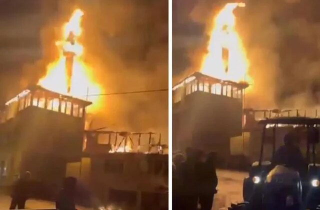 Bartın’da evde çıkan yangın, köy konağı ve camiye sıçradı