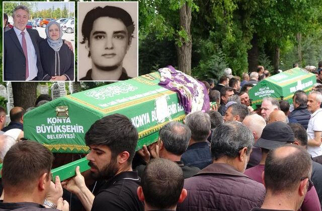 Elleri ve üstü kan içindeydi! Konya’daki aile vahşetinde veteriner çift toprağa verildi