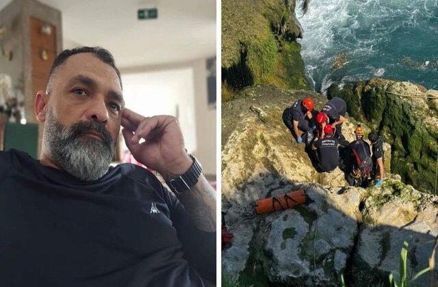 Telefonla konuşurken falezlerden düşüp öldü