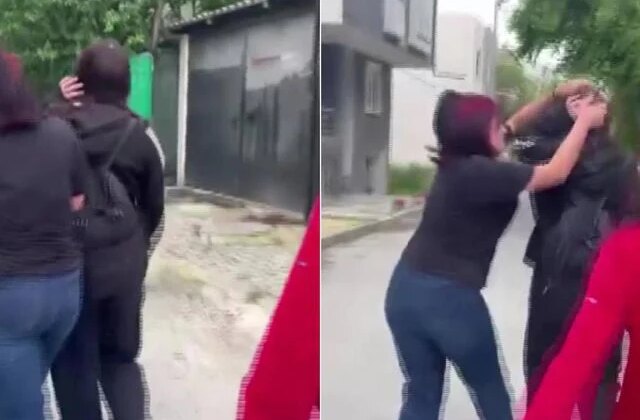 Arnavutköy’de okul çıkışında akran zorbalığı kamerada: Saçından tuttukları kızı tekme tokat darp ettiler