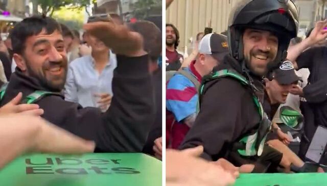 Aston Villa taraftarları, tezahürat yaptıkları kuryenin paketini çaldı