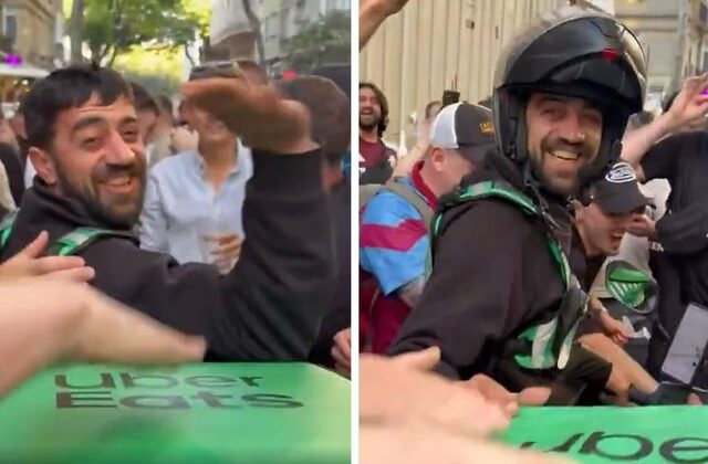 Aston Villa taraftarları, tezahürat yaptıkları kuryenin paketini çaldı