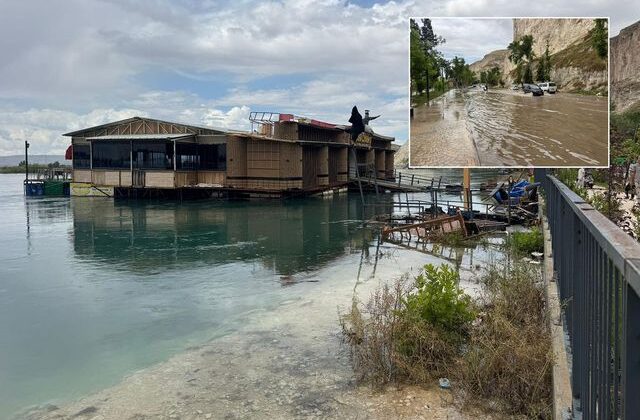 Türkiye’nin en büyük barajının kapakları açıldı, her yer göle döndü