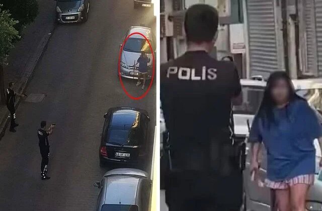 Aydın’da samuray kılıcıyla sokağa çıkan genç kız dehşet saçtı