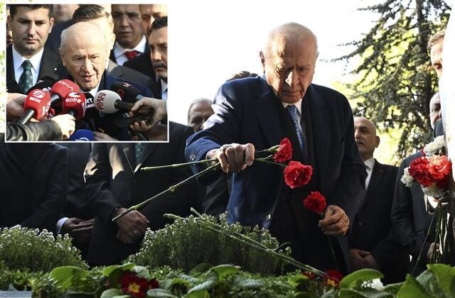 Bahçeli, Türkeş’in mezarını ziyaret etti! “Bayram mesajı” yanıtı dikkat çekti