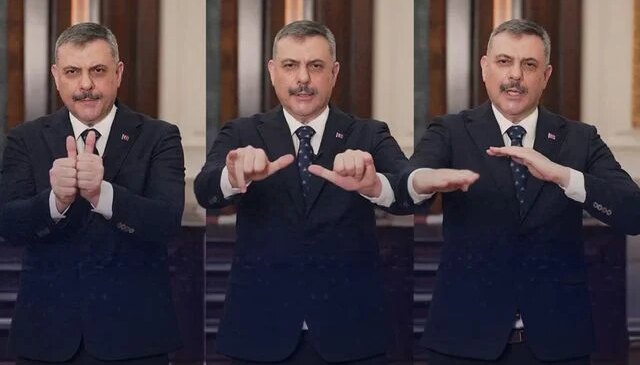 Bakan Çiftçi’den işaret diliyle anlamlı mesaj