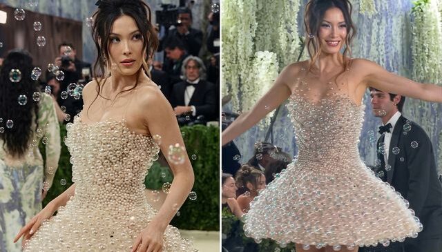 Baloncuk üfleyen elbise şaşkına çevirdi! Met Gala için 2 bin 550 saatte hazırlandı, tam 30 kilo