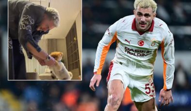 Barış Alper Yılmaz, köpeğiyle birlikte horon tepti