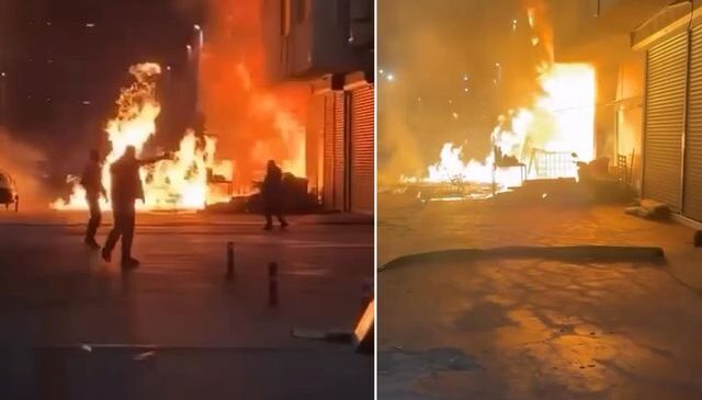 Başakşehir Sanayi Sitesi’nde dev yangın! Çok sayıda dükkan hasar gördü