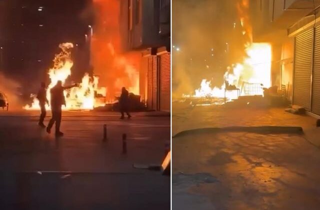 Başakşehir Sanayi Sitesi’nde dev yangın! Çok sayıda dükkan hasar gördü