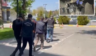 Batman’da iki otomobilde 13 tabanca ele geçirildi