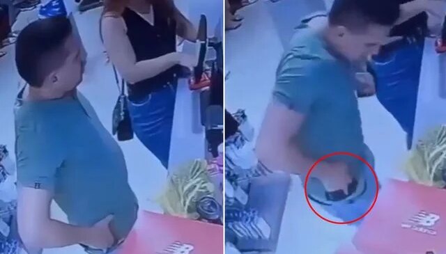 Belindeki tabancayı düzeltirken hem kendini hem kasiyeri vurdu