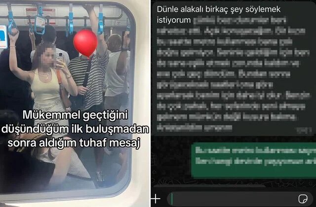 Bir kadın, ilk buluşma sonrası erkek arkadaşından gelen mesajla şoke oldu