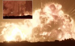 Blue Origin roketi fırlatma rampasında patladı