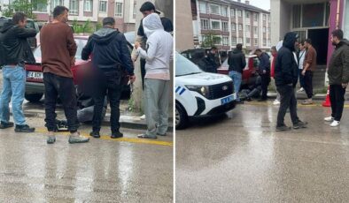 Bolu’da yabancı uyruklu şahıs kendisini uyaran polislere saldırdı