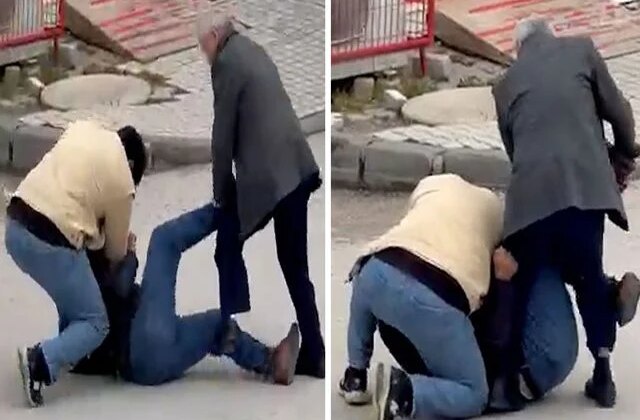 Bolu’da sokak ortasında kavga