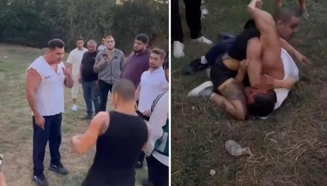 Boş arazide dövüşen Kaan Kazgan ile Savaş Cebeci yine atıştı