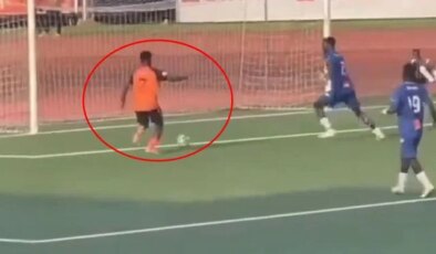 Boş kaleye gol atamayınca dayak yedi