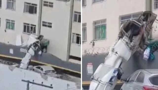 Brezilya’da uçak apartmana çarptı: 4 yaralı