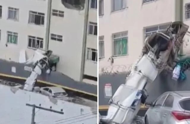 Brezilya’da uçak apartmana çarptı: 4 yaralı
