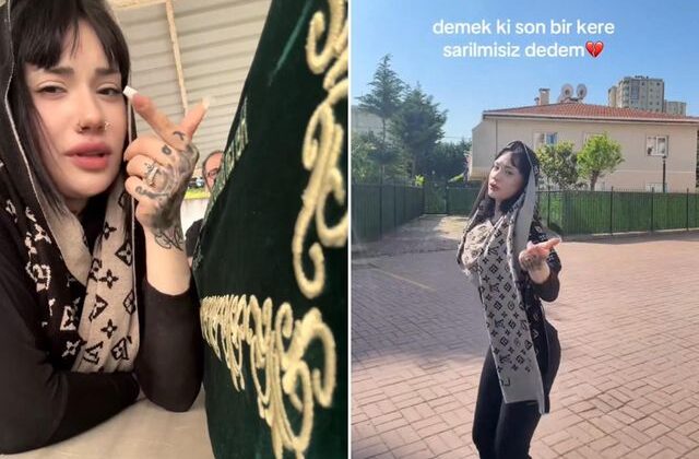 Bu kadarına da pes! Dedesinin cenazesinde TikTok çekip kombinini gösterdi