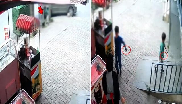 Bunlar nasıl çocuk! Önce kediyi bıçakladılar sonra esnafı tehdit ettiler
