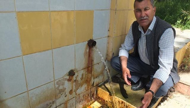 Şifalı su 5 yıl sonra akmaya başladı