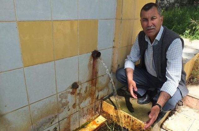 Şifalı su 5 yıl sonra akmaya başladı