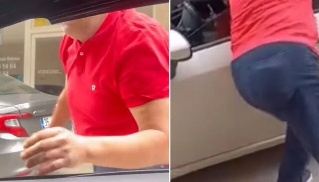 Otoparkta dehşet anları