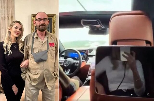 Çakarlı araçla video paylaşan Begüm Ece Pazarcı, babasının başını yaktı