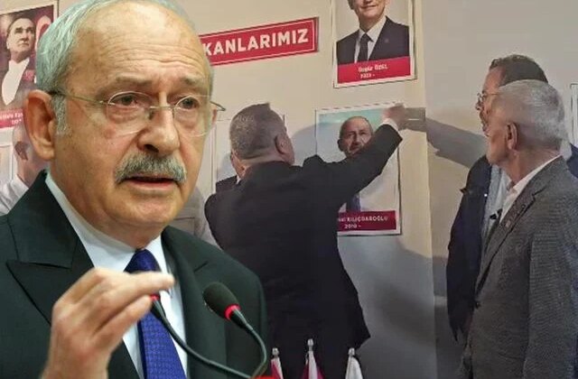 Parti binasından Kılıçdaroğlu’nun fotoğrafı kaldırıldı