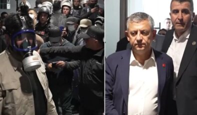 Tahliye sırasında Özel’in makam katında kaydedilen görüntüler ortaya çıktı