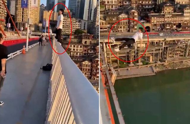 Çin’de intihar krizi büyüyor! Genç adamın son görüntüleri ortaya çıktı