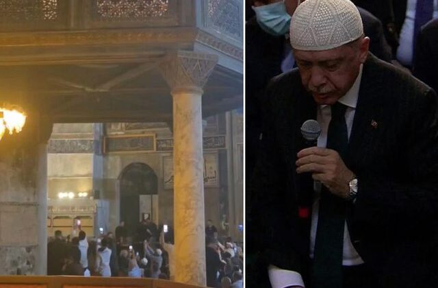 Cumhurbaşkanı Erdoğan, Ayasofya’da Kur’an-ı Kerim okudu