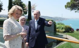 Cumhurbaşkanı Erdoğan, Belçika Kraliçesi’ni kabul etti