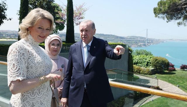Cumhurbaşkanı Erdoğan, Belçika Kraliçesi’ni kabul etti
