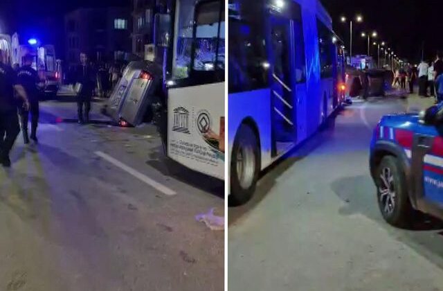 Diyarbakır’da belediye otobüsü otomobili biçti: 2 kişi hayatını kaybetti