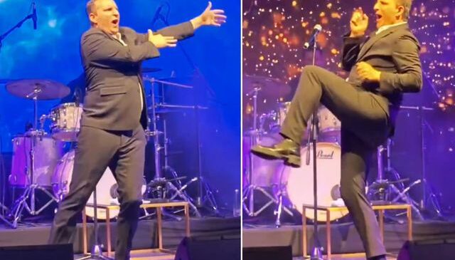 Dubai’de konser veren Rafet El Roman’ın dansı geceye damga vurdu