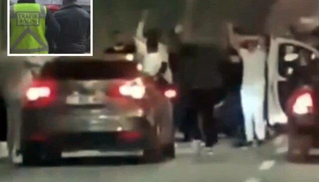 Tünelde kutlama yapıp trafiği durduran 4 sürücüye toplam 720 bin TL ceza